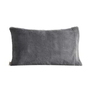 UGG Australia Standard Charcoal Faux Fur Polar Plush Ultra Pillowcase